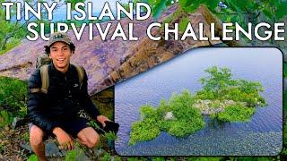 Tiny Island Survival Challenge Catch & Cook | Overnight Stealth Camping