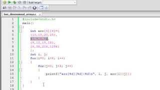 C Programming Tutorial - 54: Two Dimensional Arrays