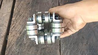 Making a Linear Sliding Roller Bearing With Cutting Grinder #Anglegrinder#bearing#slidingguide