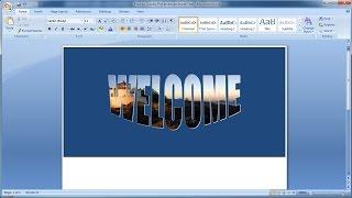 Microsoft word tutorial |How to Quickly Put an Image Inside Text in Word