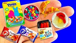 15 EASY DIY MINIATURE IDEAS 〜 Hot Dogs, Marshmallow Cereal, 5 minute crafts Miniature Realistic Food