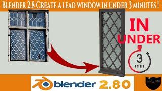 Create a Medieval Style Window in Under 3 Minutes!Blender 2 8 New 2019 Tutorial  Using Bisect