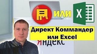 Как лучше настроить Директ? Через Excel или Директ Коммандер?