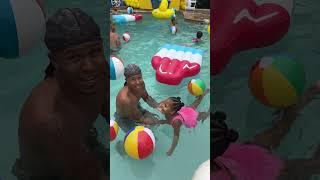 MOM CATCHES DAD TEACHING DAUGHTER HOW TO SWIM #shorts
