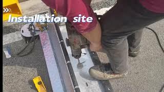 Parking flap lock site installation