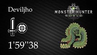 MHWorld | Deviljho Solo (Sword and Shield | SnS) - 1'59''38