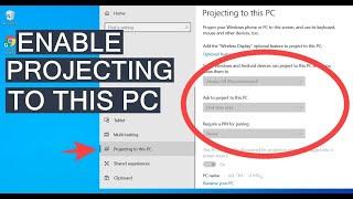 How to fix projecting to this pc feature disabled or greyed out in windows 10 computer