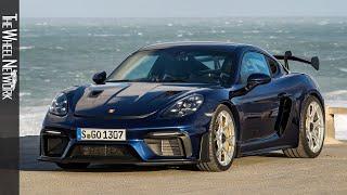 2022 Porsche 718 Cayman GT4 RS | Gentian Blue Metallic | Driving, Interior, Exterior