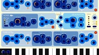 Mersenne Melodic Percussion Synthesizer, Demo for the iPad