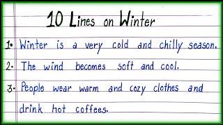 10 Lines on Winter in English| Essay on Winter| Winter Essay Writing|