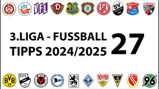 Fussball-Tipps 3.Liga - 27.Spieltag - Saison 2024/2025