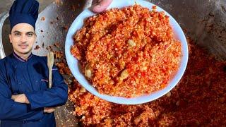 Gajar Ka Halwa Recipe|Halwai Style Gajar Halwa|Chef M Afzal|20 Person Gajar Halwa |3 Kg Gajar Halwa|