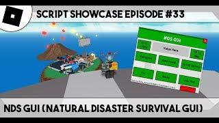 ROBLOX Script Showcase #33 - NDS GUI (Natural Disaster Survival GUI)