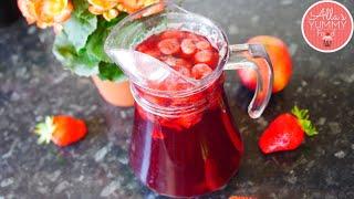 How to make Strawberry & Peach Kompot | Natural Fruit Drink Recipe | Kompot Recipe