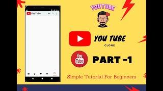 YouTube clone with flutter || Simple tutorial for beginners || YouTube Ui Design PART-1