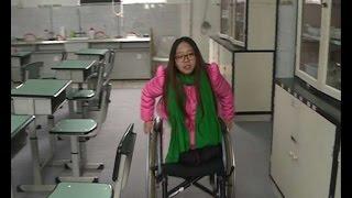 Chinese amputee girl aims for sky