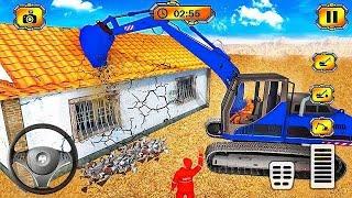 Real JCB  Construction Simulator 3D #1 - JCB Excavator Driving Game - Android Gameplay