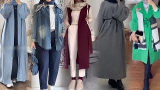 موضة شتاء 2025 للمحجبات| تنسيقات للخريف أنيقة بألوان على الموضة hijab fashion2025/hijab style