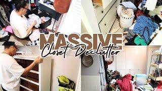 NEW 2024 Massive Closet Declutter & Organize Part 1. Deep Cleaning. Ton's of Cleaning Motivation.