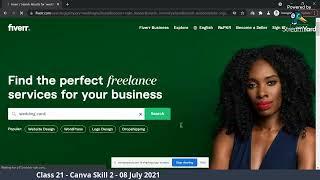 lecture 21 - canva skill 2 how to create a certificate - E rozgar training program 2021