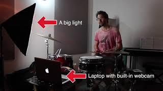 What an Online Drum Lesson looks like