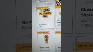 McDonalds Mix 'N' Match Menu for just £3