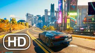 CYBERPUNK 2077 Free Roam Open World Gameplay (Exploring,Police Chase,Combat)