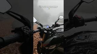 Two wheels, One quiet moment! #ns400z  #wetroads #peace #nature #riderlife #safarnama ️