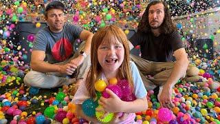 RAiNBOW EXPLOSiON with Mark Rober and Adley!!  Crazy Science Day at Crunchlabs! Rockets & ice cream