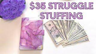 $35 Low Income Cash Stuffing | How Many Challenges Can I Finish?