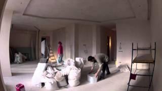 Timelapse renovated apartment 1 year in 6 minutes. (ремонт квартиры за 6 минут)