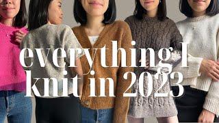 everything I knit in 2023 | favourites, flops and trying on all my projects from this year