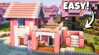 Minecraft: Cherry Blossom Survival House Tutorial 