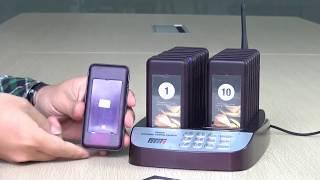 Wireless pager calling system