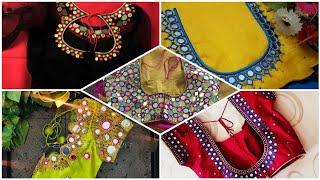 25 Mirror Work Blouse Designs | Aari Works | Maggam Works