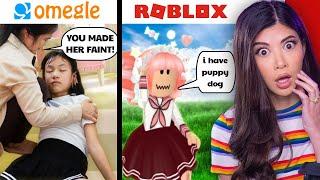 Roblox Omegle vs Normal IRL Omegle