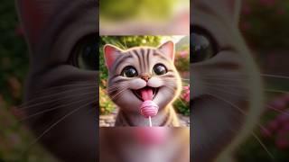 Magical lollipop #cute #cat #shorts #ytshorts #viral #kitten #trending #video