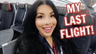 Flight Attendant Life - WORKING MY LAST FLIGHT ATTENDANT TRIP IN 2024!