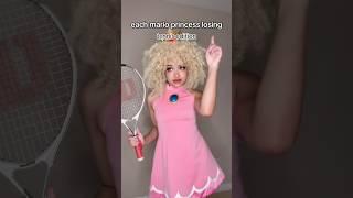 The Mario Princesses Losing (Tennis) #princesspeach #princessdaisy #rosalina #cosplay