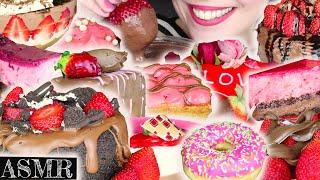 STRAWBERRY DESSERT COMPILATION | No Talking ASMR | 먹방 | Real Eating Sounds