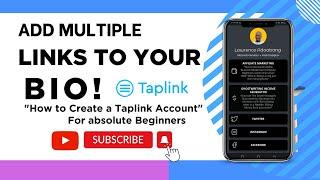 Taplink Tutorial: How To create a  Taplink Account For Beginners 2023 Pt1.