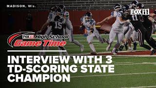 Interview: Bay Port High School's Brady Moon, scored three touchdowns in school's first title win