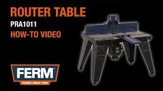 FERM PRA1011 | Router table - Instruction video - Instructie video