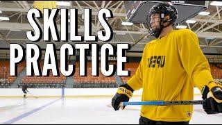 College Hockey Skills Practice!