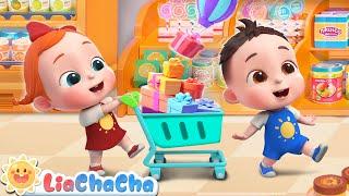 Shopping at the Supermarket | Kids Songs & Nursery Rhymes | LiaChaCha