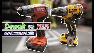 HILTI vs Dewalt 12v Hammer Drills