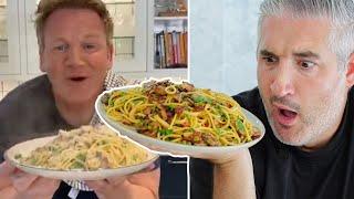 Vincenzo's Plate TRIES Gordon Ramsay's Carbonara for the FIRST TIME!