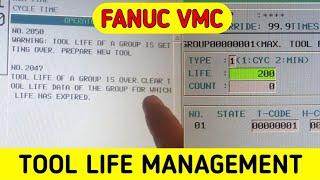 Tool life management | FANUC | VMC | CNC