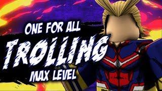 MAX Level One For All User TROLLING On Boku No Roblox Remastered | iBeMaine