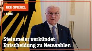 Livestream: Steinmeier verkündet Neuwahlentscheidung | DER SPIEGEL